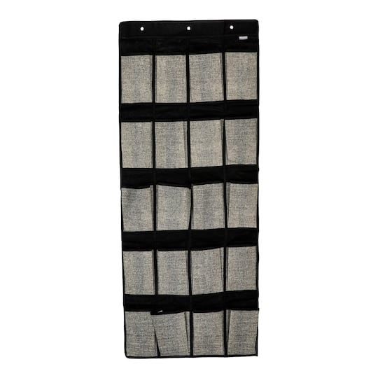 Simplify Black 20-Pocket Shoe Organizer